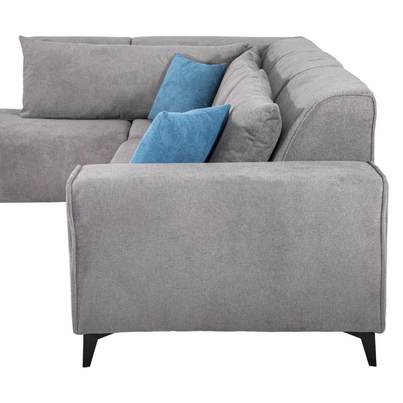 Καναπές  Legend Αριστερή Γωνία Γκρι Ύφασμα 272X197X80Εκ Fylliana