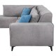 Καναπές  Legend Αριστερή Γωνία Γκρι Ύφασμα 272X197X80Εκ Fylliana