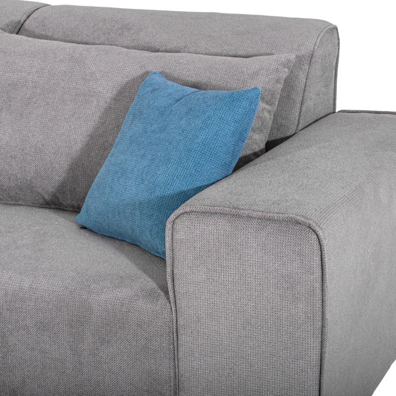 Καναπές  Legend Αριστερή Γωνία Γκρι Ύφασμα 272X197X80Εκ Fylliana