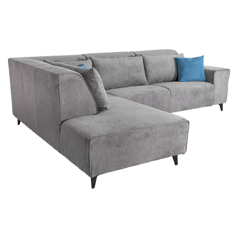 Καναπές  Legend Αριστερή Γωνία Γκρι Ύφασμα 272X197X80Εκ Fylliana