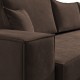 Καναπές/Κρεβάτι Γωνιακός "Olymp" Καφέ 280x210x80εκ