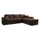 Καναπές/Κρεβάτι Γωνιακός "Olymp" Καφέ 280x210x80εκ