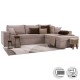 Καναπές Γωνία Olymp Taupe 280x210x80εκ