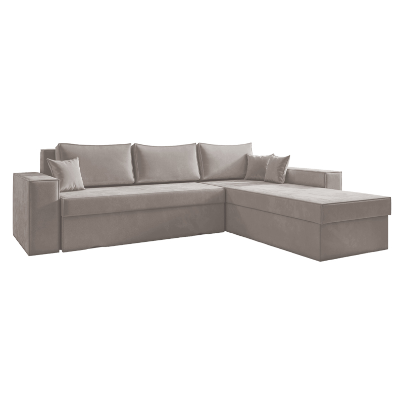 Καναπές Γωνία Olymp Taupe 280x210x80εκ