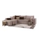 Καναπές Γωνία Olymp Taupe 280x210x80εκ