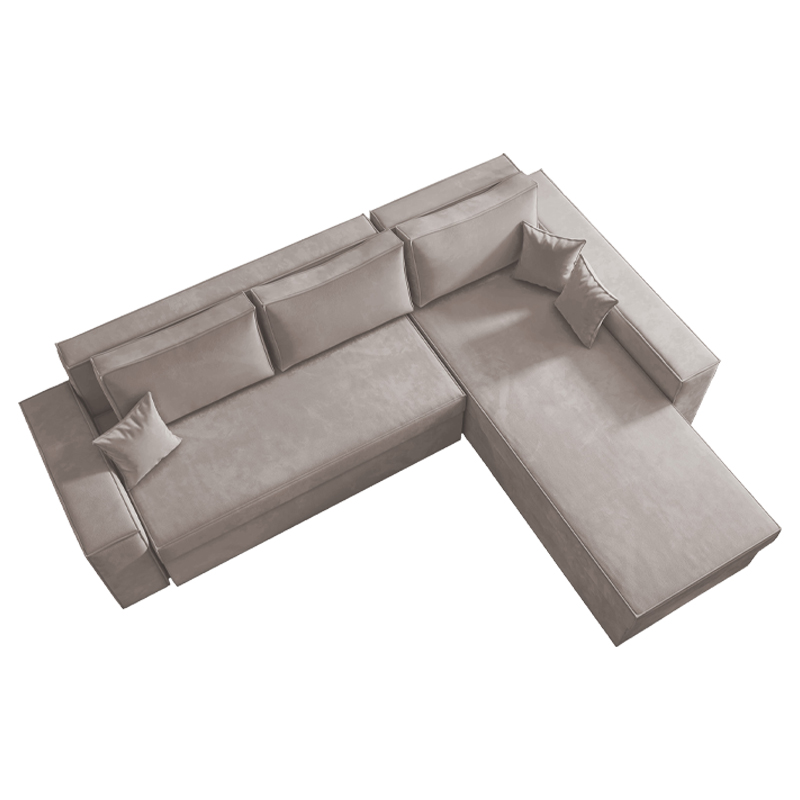 Καναπές Γωνία Olymp Taupe 280x210x80εκ