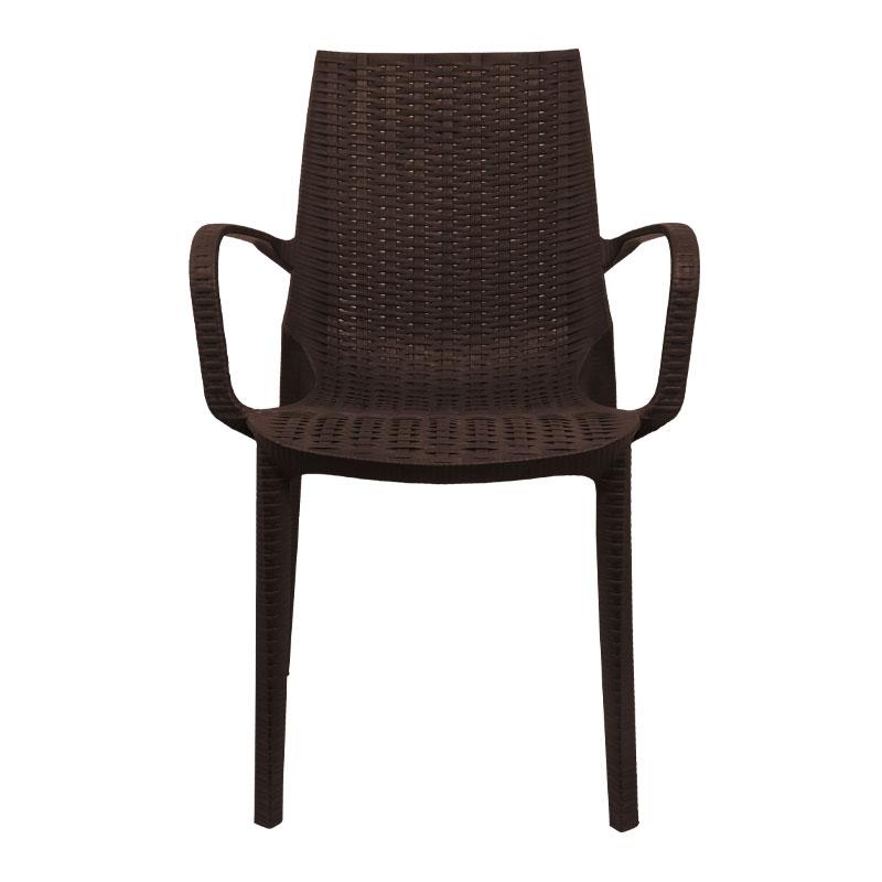 Καρέκλα Εξοχής Fylliana "Sabrine" Καφέ Πλαστική 58x52x88εκ