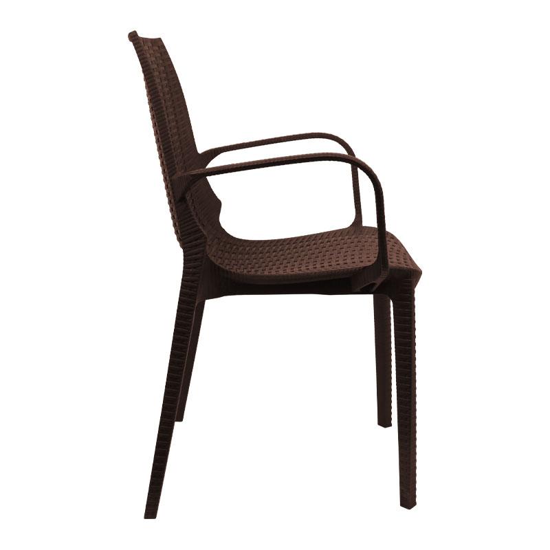 Καρέκλα Εξοχής Fylliana "Sabrine" Καφέ Πλαστική 58x52x88εκ