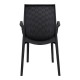 Καρέκλα Εξοχής Fylliana "Sabrine" Ανθρακί Πλαστική 58x52x88εκ