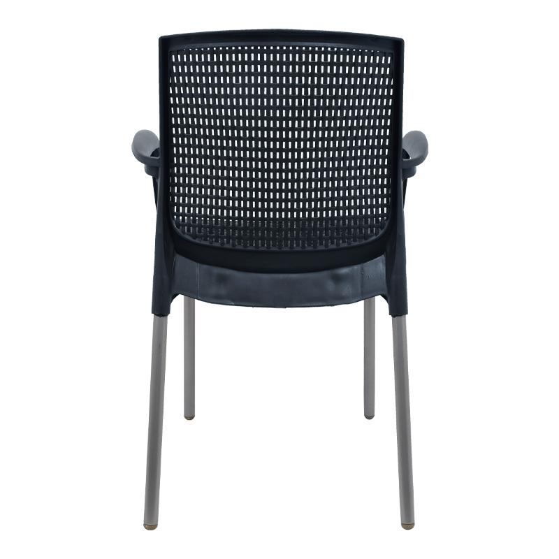 Καρέκλα Εξοχής Fylliana "Bella" Ανθρακί 55x55x85εκ