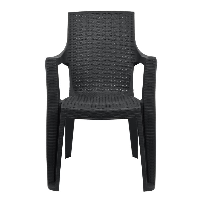 Καρέκλα Εξοχής Fylliana "Mega" Ανθρακί Πλαστική 58x58x90εκ