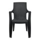 Καρέκλα Εξοχής Fylliana "Mega" Ανθρακί Πλαστική 58x58x90εκ
