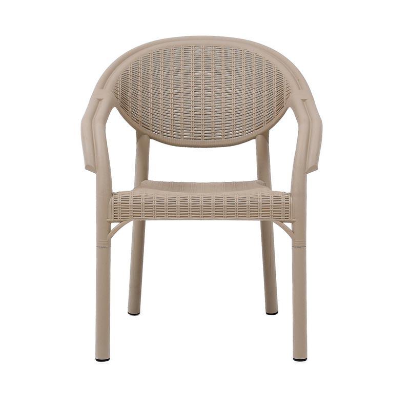 Καρεκλά Κήπου Roshen Μπεζ Χρώμα 59x44x83Εκ Fylliana 