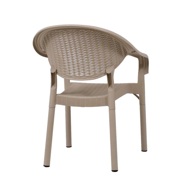 Καρεκλά Κήπου Roshen Μπεζ Χρώμα 59x44x83Εκ Fylliana 