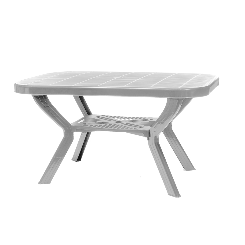 Τραπέζι Εξοχής Οβαλ Venezia Λευκό με Σύνδεσμο 140x85x70εκ Fylliana