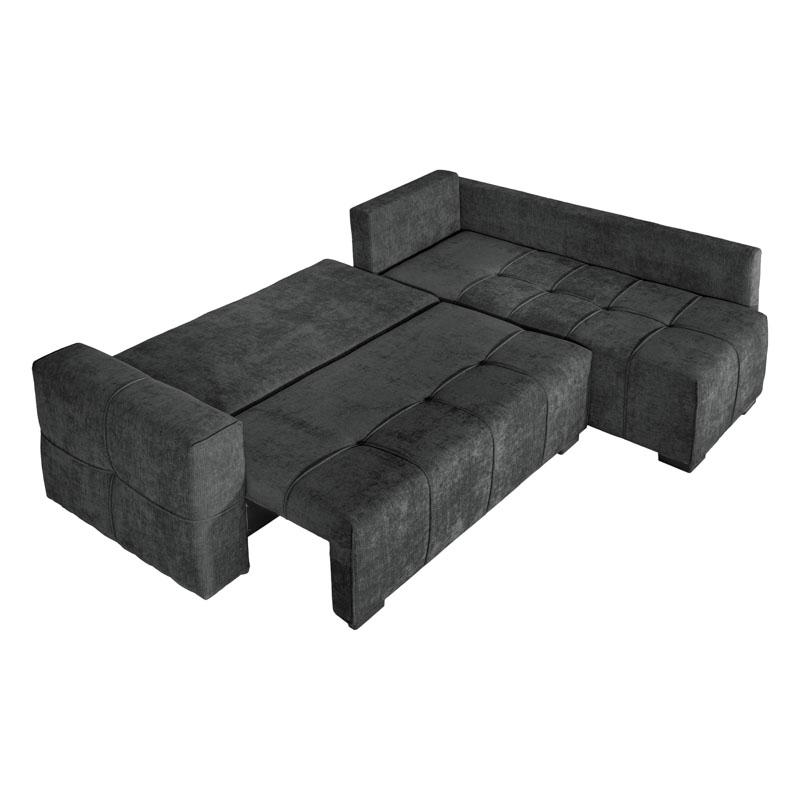 Γωνιακός Καναπές Space Γκρι 245x175x88εκ.