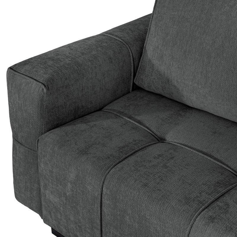 Γωνιακός Καναπές Space Γκρι 245x175x88εκ.