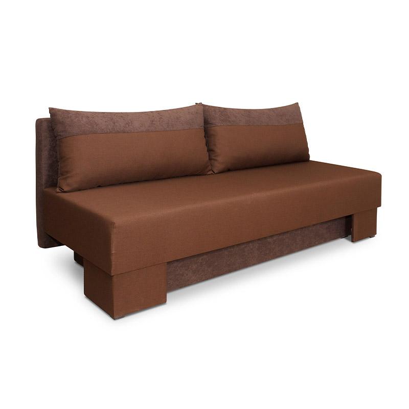 Καναπές Κρεβάτι Βonnie Καφέ Σκούρο Καφέ Ύφασμα Fylliana 190x80x85Εκ
