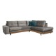 Καναπές Γωνιά Murcia Σκούρο Γκρι-Navy Blue Δεξιά Γωνιά 280 * 220