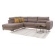 Καναπές New Monaco Αριστερή Γωνία Καφέ 300x230x95εκ Fylliana