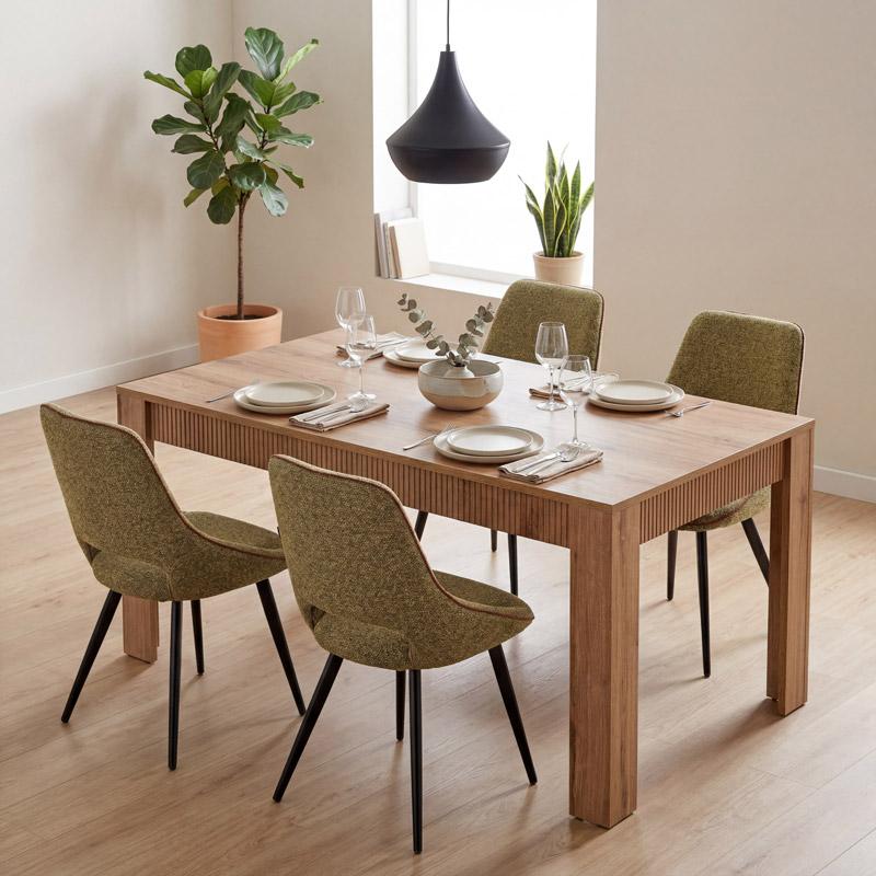 Τραπ΄έζι Τραπεζαρίας Fylliana Alicante Artisan Χρώμα 160X90X77Εκ Alicante