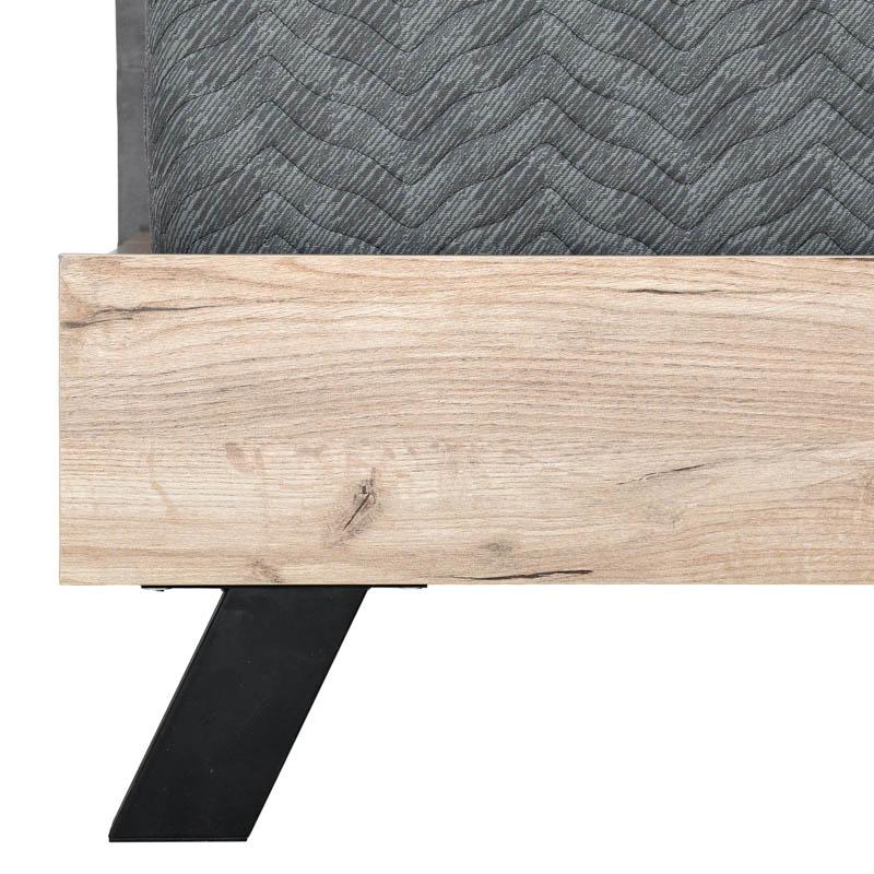 Διπλό Κρεβάτι Fylliana Oslo Ανθρακί Χρώμα 173X214X118 εκ (160X200) 