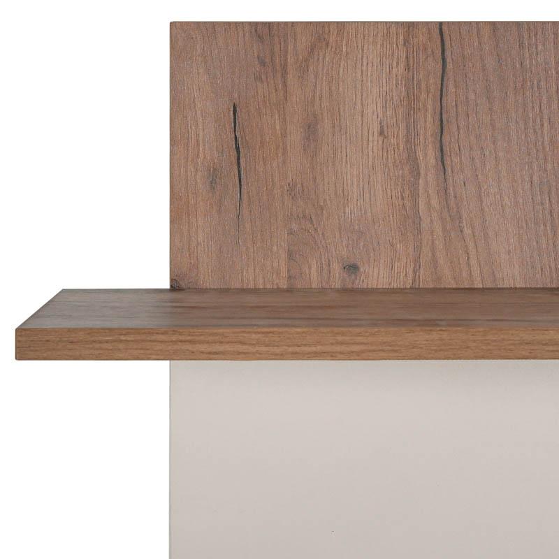 Ράφι Τοίχου 2 Θέσεων Miami Tobacco Με Cashmere Χρώμα 80X100X26Εκ. Fylliana