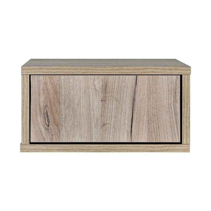 Επιτοίχιο Κομοδίνο Arbor Grey Oak Χρώμα 39X34X18Εκ Fylliana 