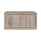 Επιτοίχιο Κομοδίνο Arbor Grey Oak Χρώμα 39X34X18Εκ Fylliana 