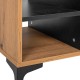 Τραπεζάκι Σαλονιού Alba Artisan Oak-Μαυρο 90X50X47Εκ Fylliana 