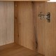 Βιτρίνα Alba Artisan Oak-Μαυρο 68X40X134Εκ Fylliana