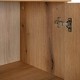 Kομότα-Μπουφ΄ές Alba Artisan Oak-Μαύρο 90x40x83εκ Fylliana