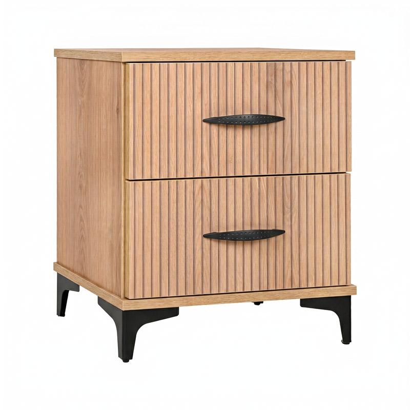 Κομοδίνο Natural Canella Oak Χρώμα 50x34x59εκ Fylliana Alicante 