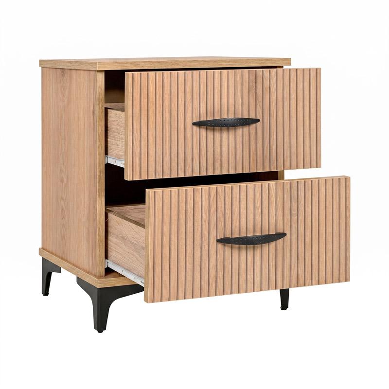 Κομοδίνο Natural Canella Oak Χρώμα 50x34x59εκ Fylliana Alicante 