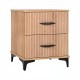 Κομοδίνο Natural Canella Oak Χρώμα 50x34x59εκ Fylliana Alicante 