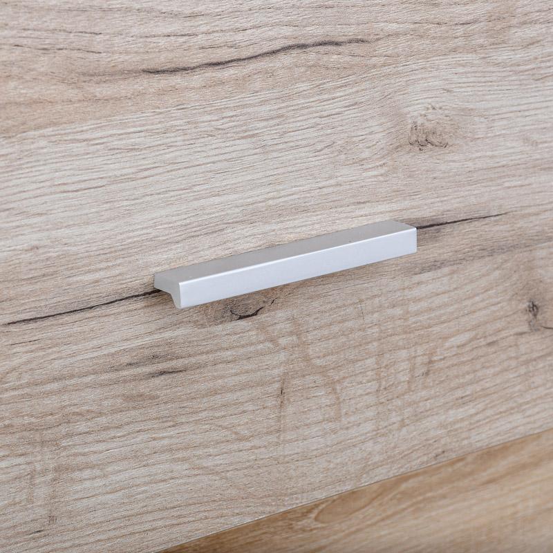 Συρταριέρα New Imperium 4F Grey Oak Χρώμα 90x44x106Εκ Fylliana