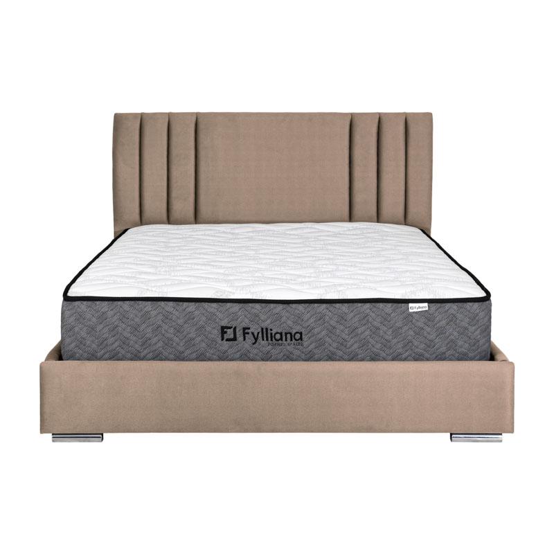 Κρεβάτι Διπλό Horizon Χρώμα Άμμου 175X214X115Εκ (160X200) Fylliana 