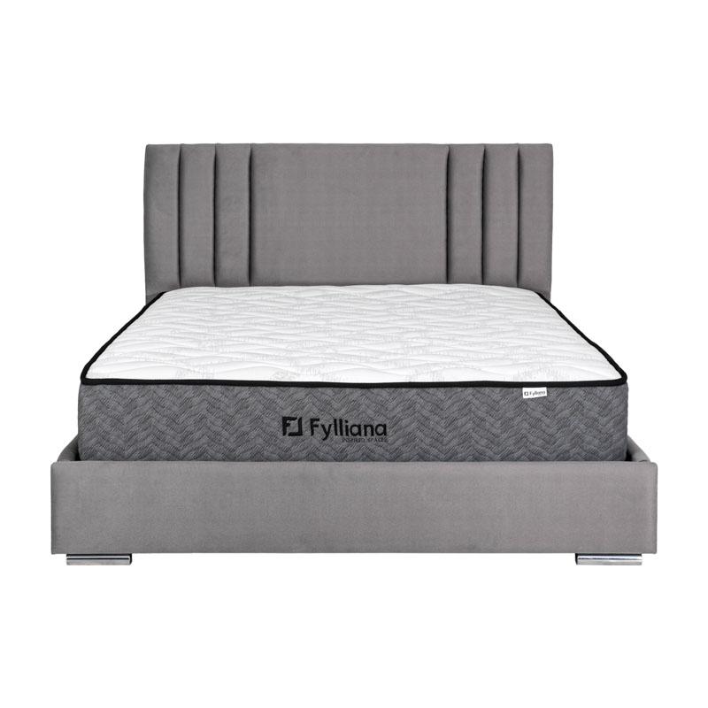 Διπλο Κρεβατι Horizon Γκρι Χρωμα 175X214X115Εκ (160X200) Fylliana 