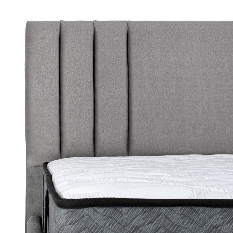 Διπλο Κρεβατι Horizon Γκρι Χρωμα 175X214X115Εκ (160X200) Fylliana 