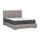 Διπλό Κρεβάτι Fylliana Udine Μπεζ Χρώμα 167x214x115Εκ (160x200) Fylliana
