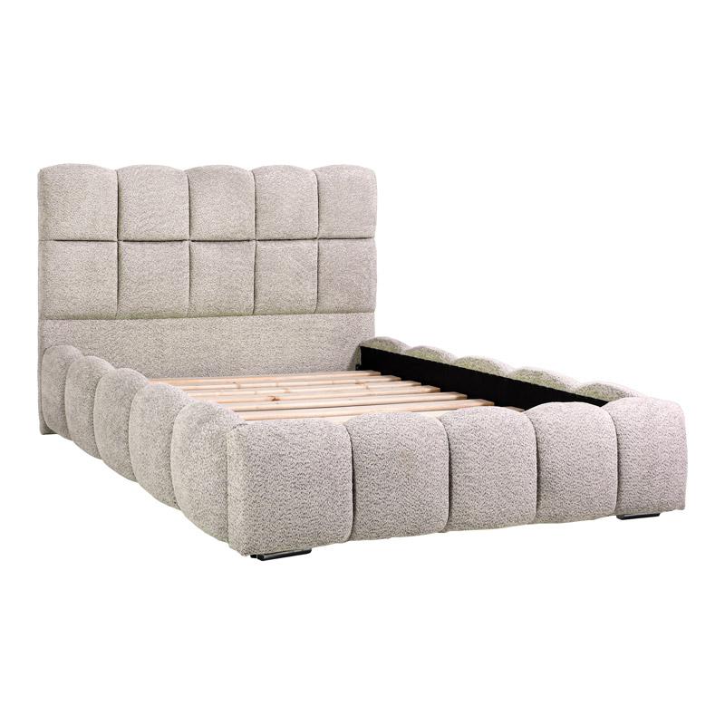 Διπλό Κρεβάτι Velora Μπεζ Χρώμα 185X223X125Εκ (160X200) Fylliana 