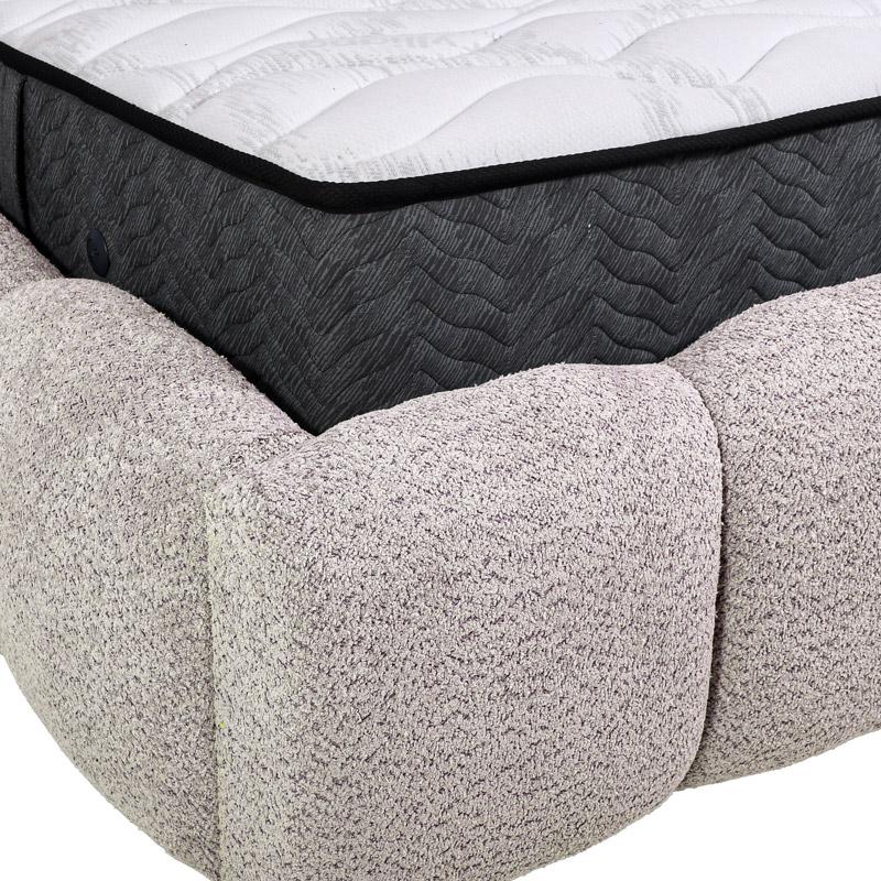 Διπλό Κρεβάτι Velora Μπεζ Χρώμα 185X223X125Εκ (160X200) Fylliana 