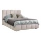 Διπλό Κρεβάτι Velora Μπεζ Χρώμα 185X223X125Εκ (160X200) Fylliana 