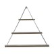 Ράφι Τοίχου "Elmira" Triangle Καρύδι 74x13x61 εκ Fylliana 
