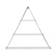 Ράφι Τοίχου "Elmira" Triangle Λευκό 74x13x61εκ Fylliana 