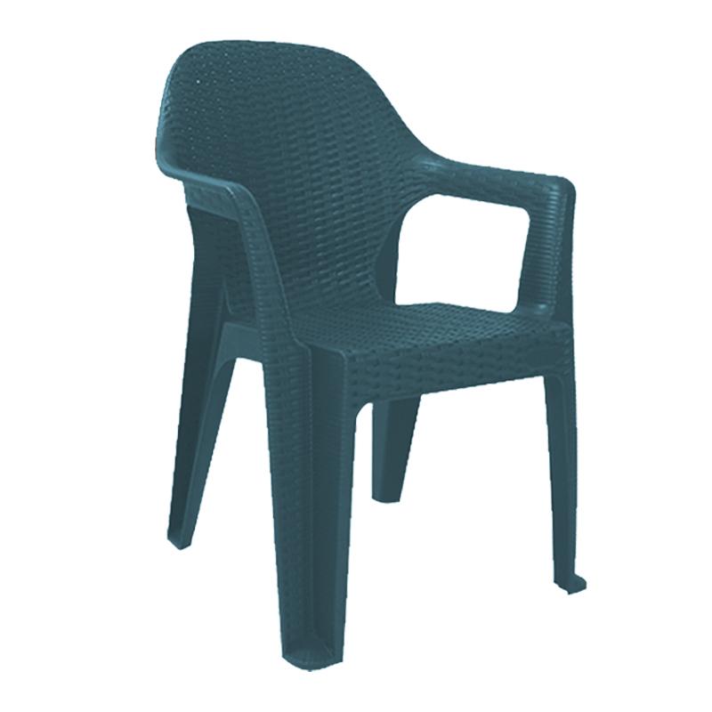 Καρέκλα Εξοχής "Polo" Πλαστική Ανθρακί Χρώμα 60x47x85εκ Fylliana 