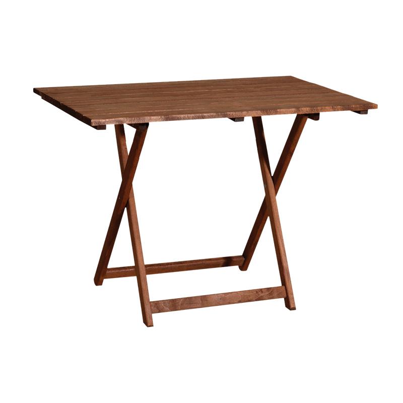 Τραπέζι Ξύλινο Πτυσσόμενο Fylliana North Καρυδί 80x60x71Εκ