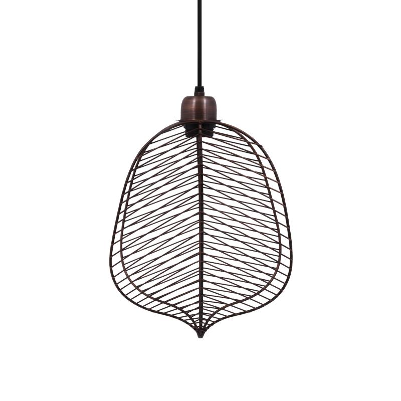 Μονόφωτο Μεταλλικό Φωτιστικό Leaf Copper Χρώμα 25x13x38Εκ Fylliana 