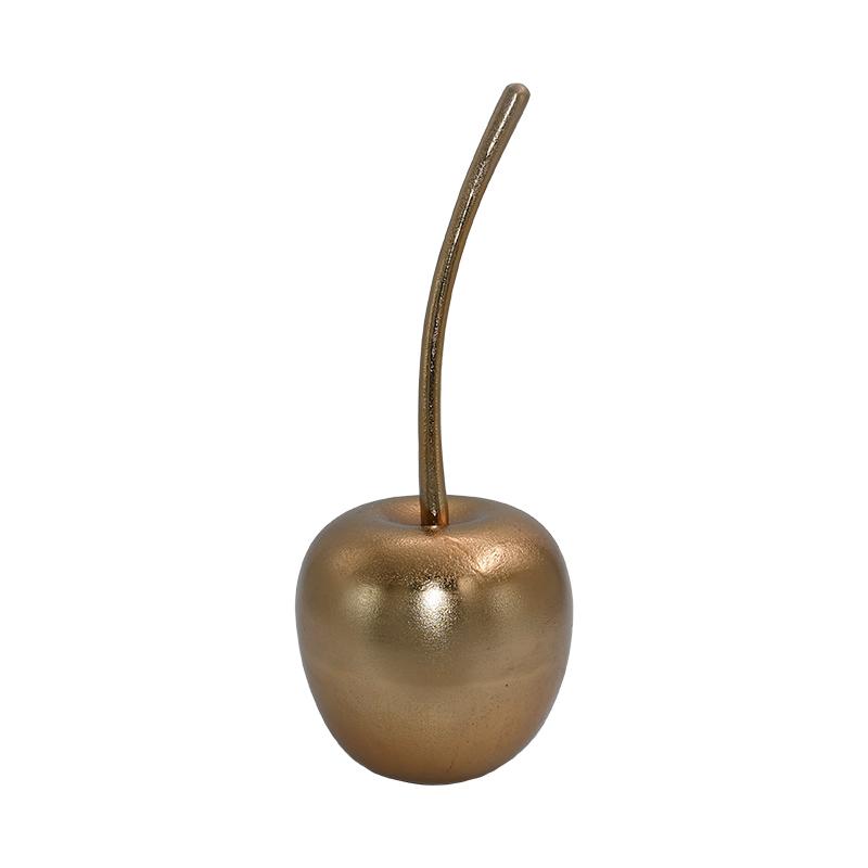 Διακοσμητικό Επιτραπέζιο Αλουμινίου Cherry Fl21105 Χρυσό Χρώμα 13X30Εκ Fylliana 