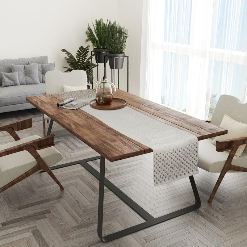 Τραβέρσα Διακοσμητική Fl481 Μπεζ Χρώμα 40X150Εκ Fylliana 